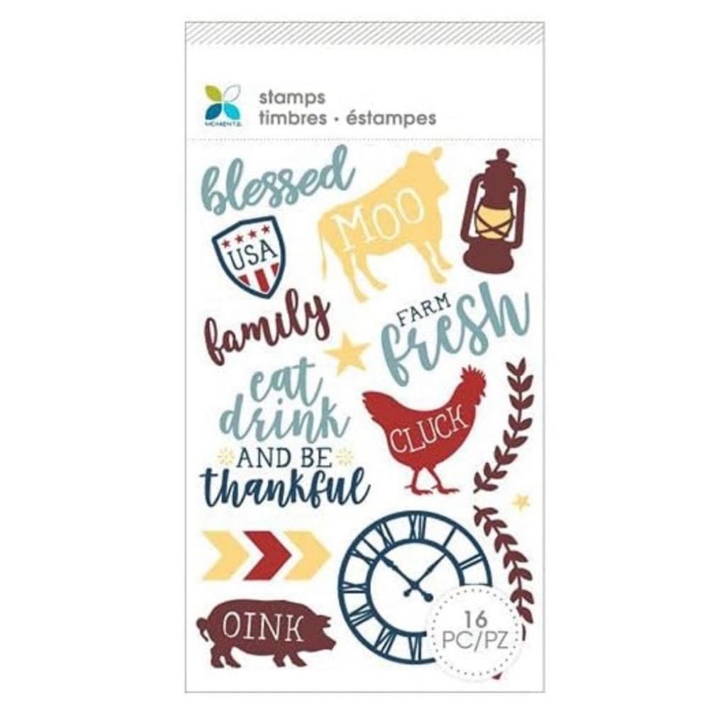 Momenta 3 Stamp Set Bundle Barn Theme + Garden Theme + Floral Theme - Picture 2 of 10